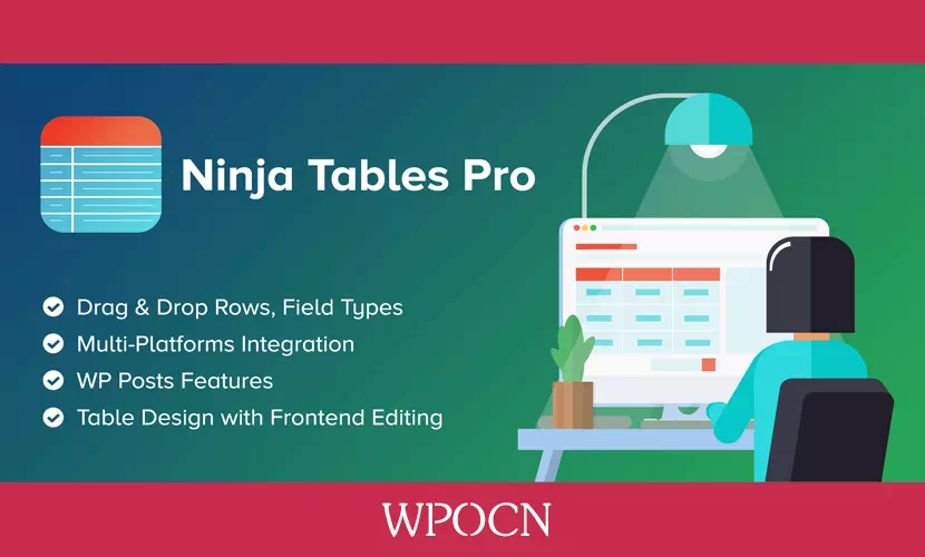 Ninja Tables Pro英文版插件 - 表单构建插件-糖果博客