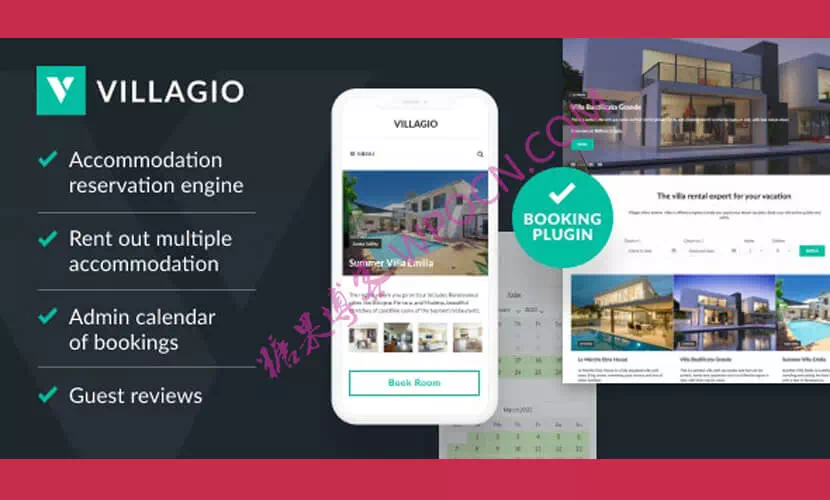 Villagio英文版主题 – 度假公寓WordPress主题-糖果博客