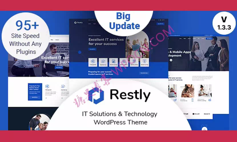 Restly英文版主题 - IT解决方案与技术WordPress主题-糖果博客