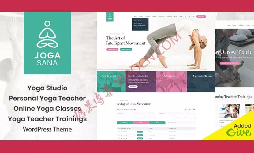 Jogasana英文版主题 - 瑜伽WordPress 主题-糖果博客