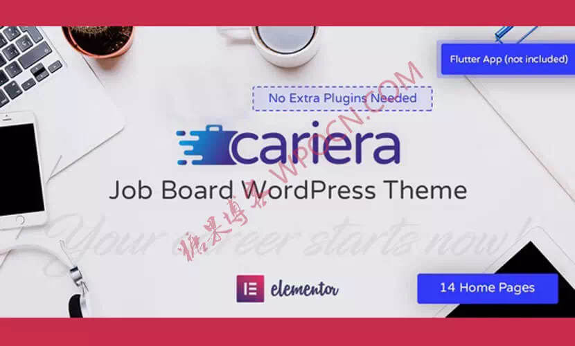 Cariera英文版主题 - 招聘和求职者WordPress主题-糖果博客