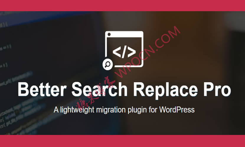 Better Search Replace Pro – 轻量级迁移插件汉化版-糖果博客