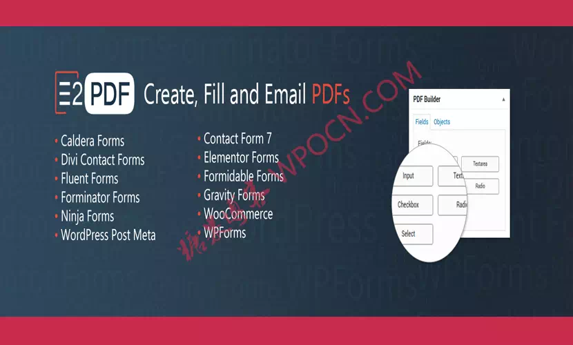 E2Pdf – WordPress导出为 PDF工具插件汉化版-糖果博客