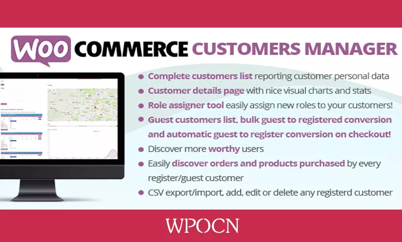 WooCommerce Customers Manager英文版插件 - 客户管理插件-糖果博客