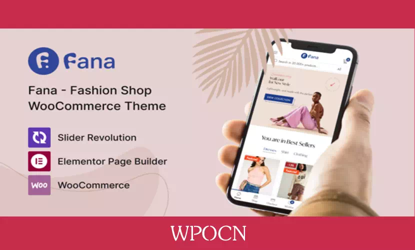 Fana英文版主题 - 时尚商店WordPress主题-糖果博客