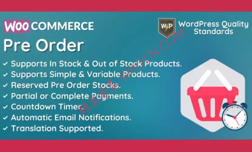 WooCommerce Pre Order – 产品预购插件汉化版-糖果博客