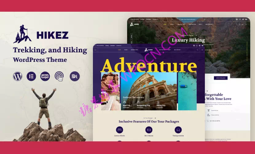 Hikez英文版主题 – 探险旅行WordPress主题-糖果博客