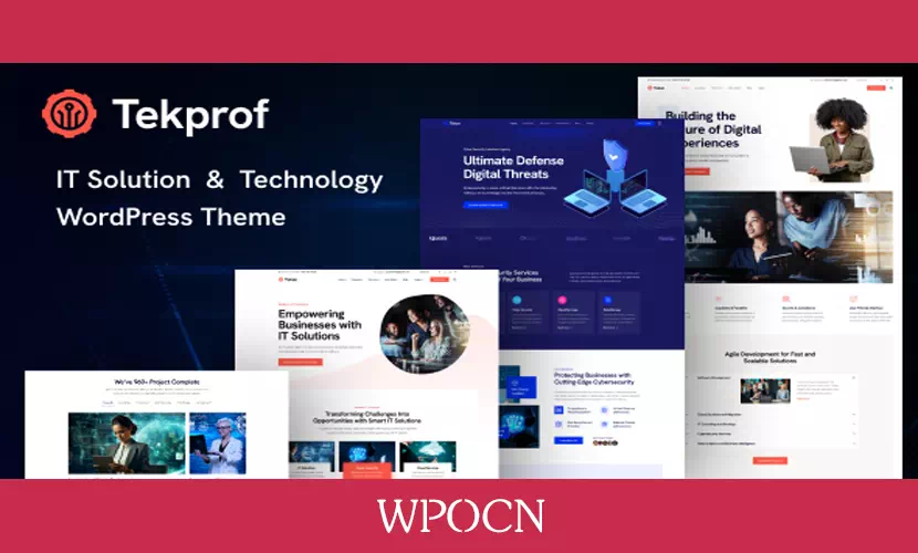 Tekprof英文版主题 – IT解决方案和技术WordPress主题-糖果博客