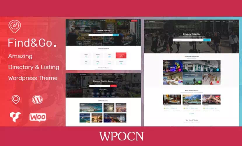 Findgo英文版主题 – 目录列表WordPress主题-糖果博客