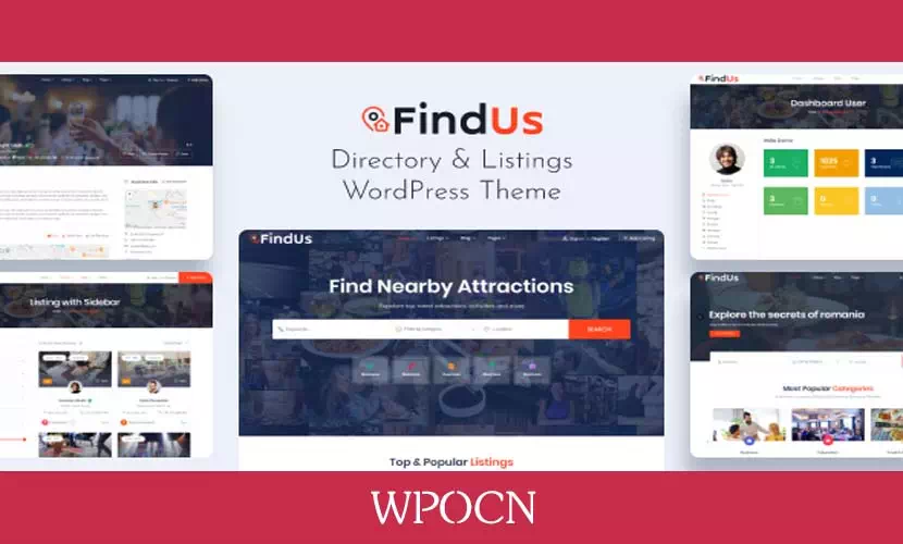 Findus英文版主题 – 目录列表WordPress主题-糖果博客