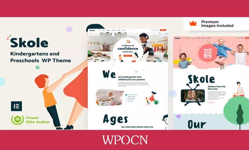 Skole英文版主题 - 儿童学校幼儿园WordPress主题-糖果博客