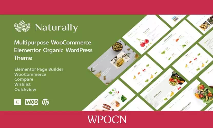 Naturally英文版主题 - 有机食品WordPress主题-糖果博客