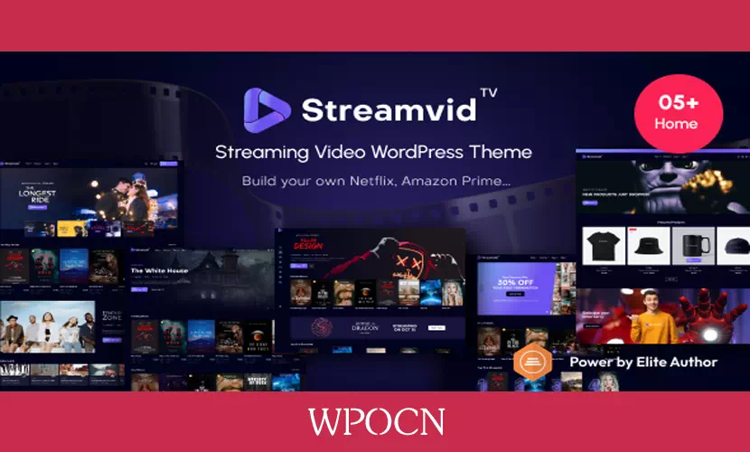 StreamVid英文版主题 - 媒体视频WordPress主题-糖果博客
