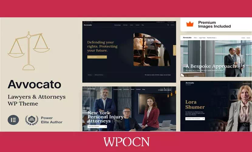 Avvocato英文版主题 - 律师事务所WordPress主题-糖果博客