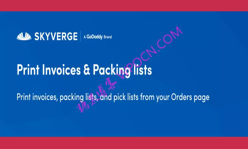 WooCommerce Print Invoices and Packing Lists英文版插件 - 打印发票和装箱单插件-糖果博客