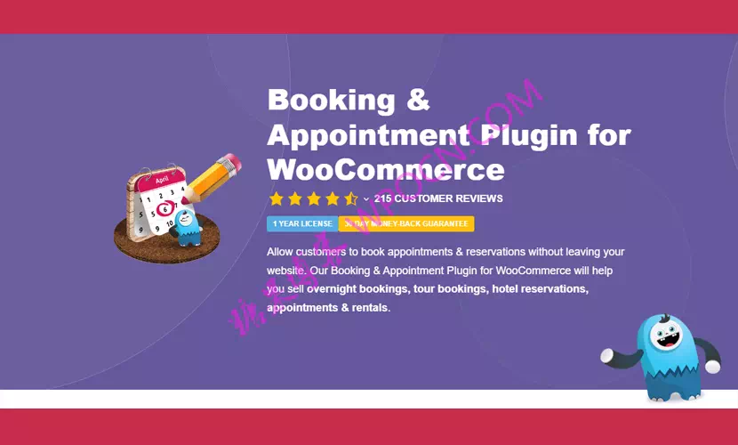 Booking & Appointment Plugin for WooCommerce英文版插件 - 预订和预约插件-糖果博客