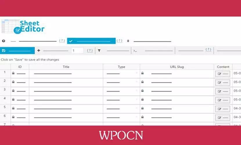 WP Sheet Editor Premium英文版插件 – 批量编辑文章、页面和自定义文章类型插件-糖果博客