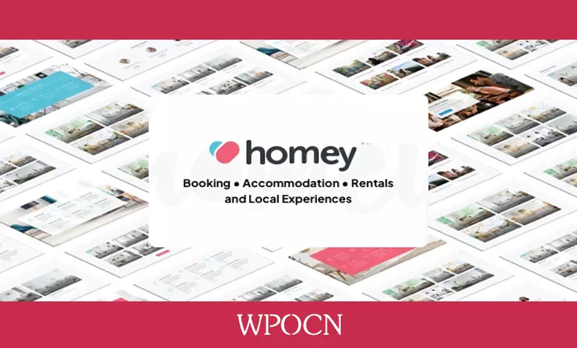 Homey英文版主题 - 预订与租赁WordPress主题-糖果博客