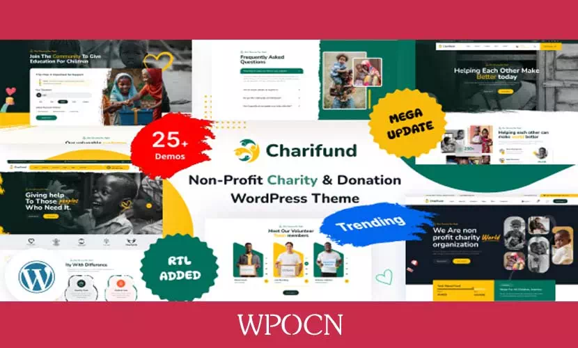 ChariFund英文版主题 – 慈善捐赠与筹款非营利WordPress主题-糖果博客