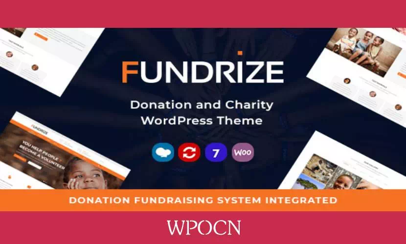 Fundrize英文版主题 - 捐赠与慈善WordPress主题-糖果博客