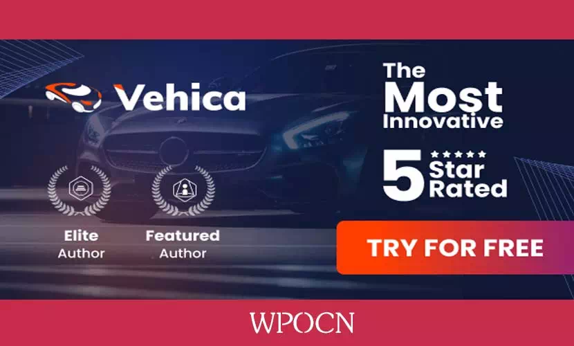 Vehica英文版主题 – 汽车经销商和列表WordPress主题-糖果博客
