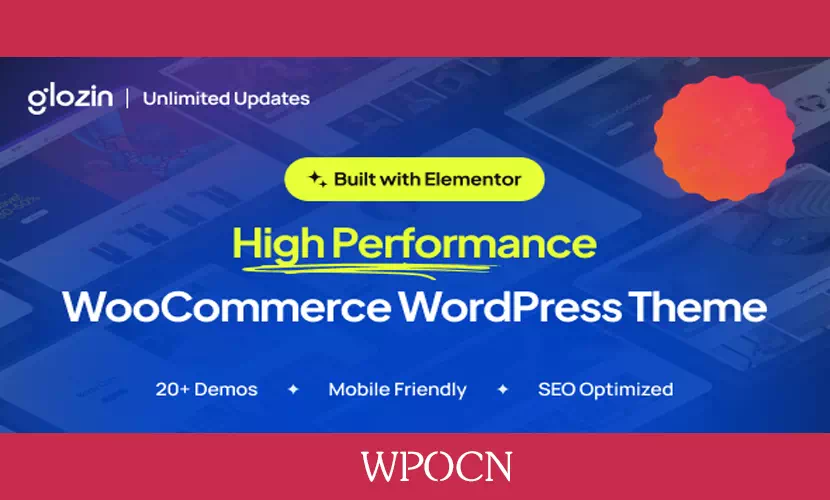 Glozin英文版主题 – 多用途商城WordPress 主题-糖果博客