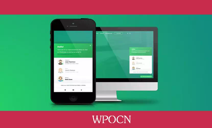 WhatsApp Chat (WP Social Chat) for WordPress英文版插件 – 社交聊天WordPress插件-糖果博客