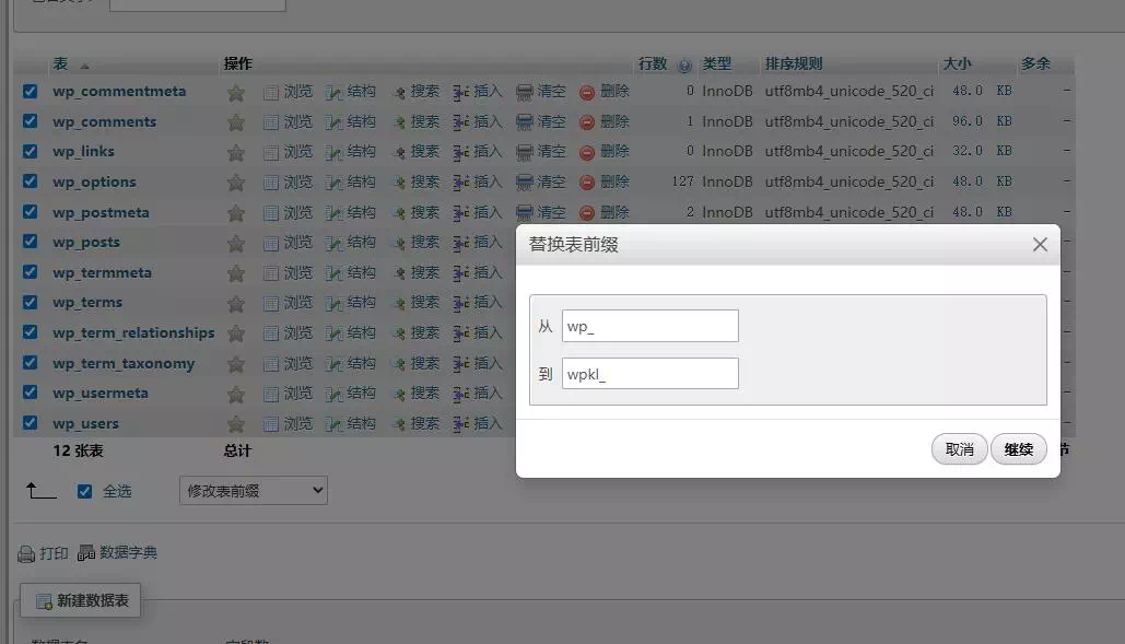图片[2]-如何更改WordPress数据库表前缀-糖果博客
