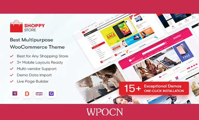 ShoppyStore英文版主题 - 多用途Elementor商城WordPress主题-糖果博客