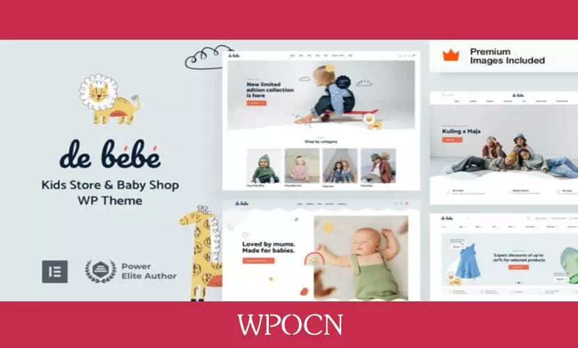 Debebe英文版主题 - 儿童服装电子商务WordPress主题-糖果博客