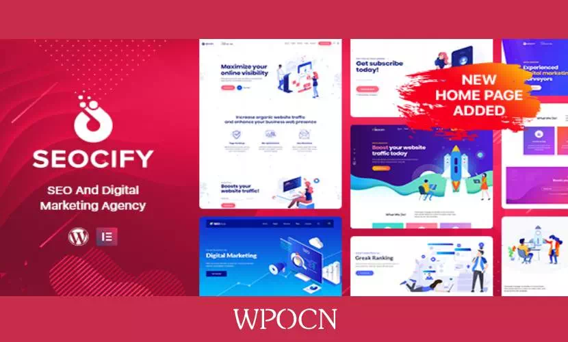 Seocify英文版主题 - SEO数字营销机构WordPress主题-糖果博客